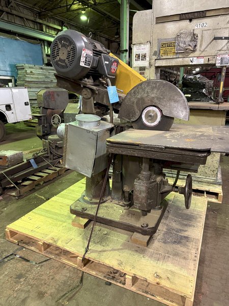 TABOR 16" Cut-Off Saw with Split Table, s/n 52139, 25hp