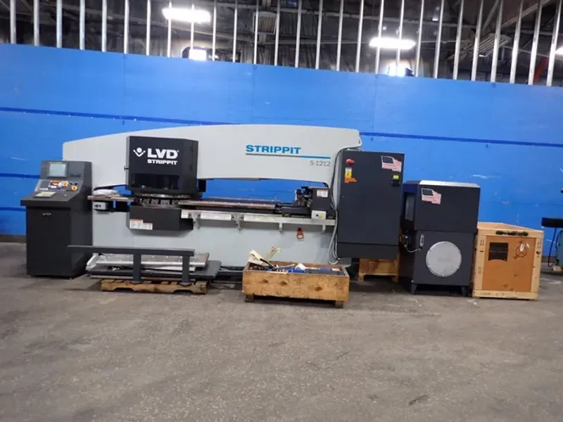 STRIPPIT INC 20 TONS CNC TURRET PUNCH  -  S 1212 / 128649