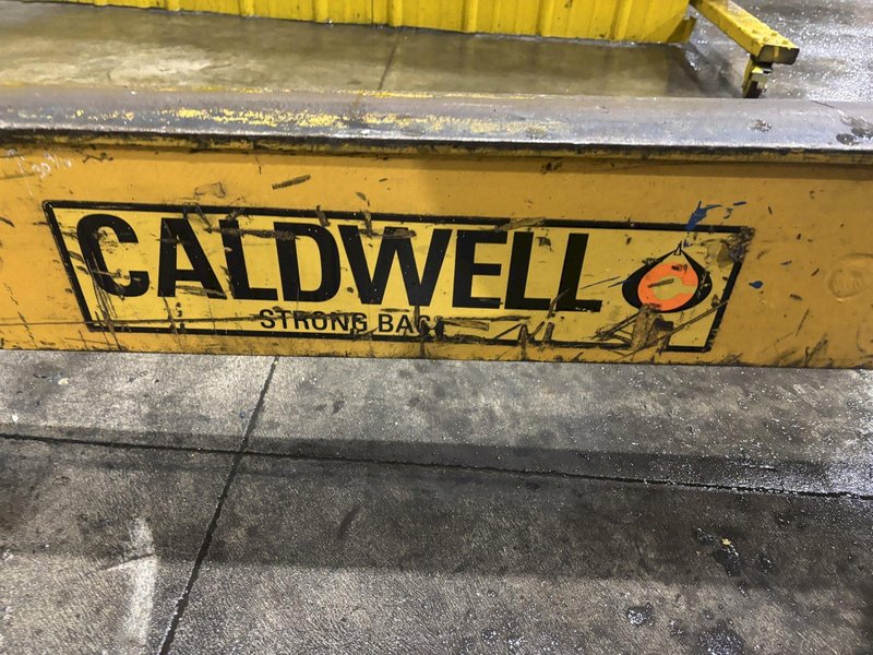 15 TON X 60&quot; CALDWELL MODEL 82RCS-15-60 C HOOK COIL LIFTER &amp; PARKING STAND: STOCK #22721