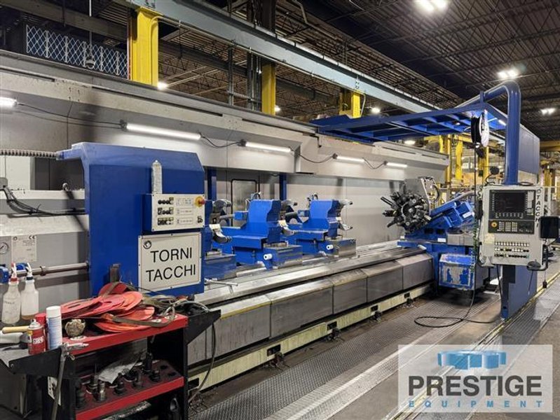 Tacchi HD/3 90L 600 x 10000 48" x 393" CNC Lathe w/ Milling &amp; Y-Axis