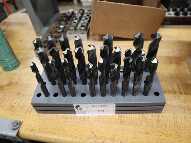 1/2&quot; Reduced Shank Drills in Metal Divider Rack- Auction Item