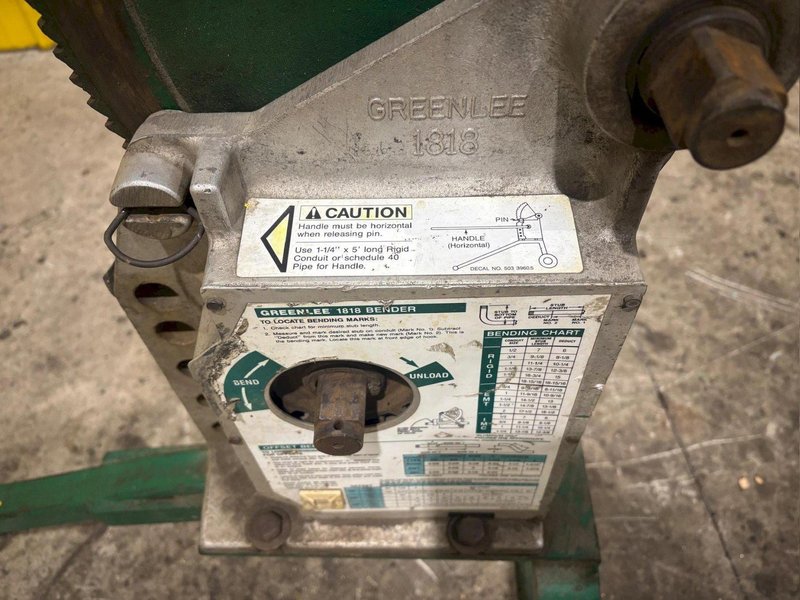GREENLEE 1818 PIPE BENDER: YOBRO #24338