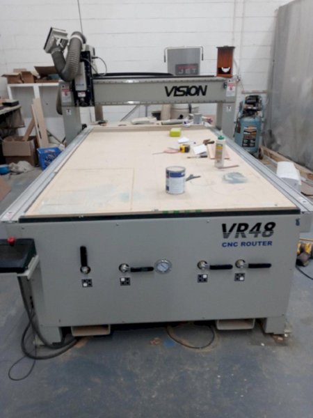 4′ x 8′ Vision VR48V CNC Router/Engraver, 2021