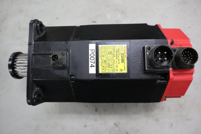 Used Fanuc AC12/2000 Servo Motor; 1.0 kW A06B-0141-B177