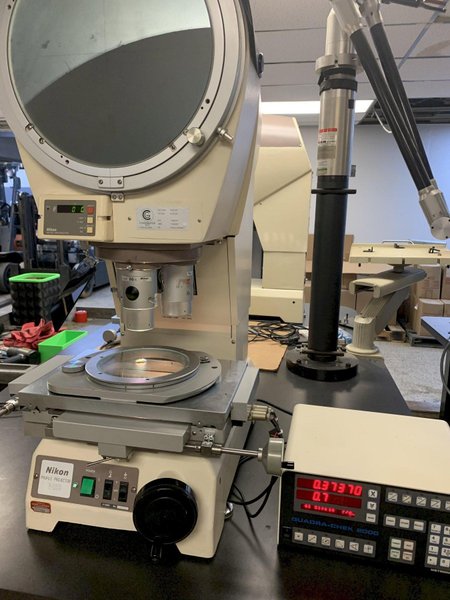 12&quot; NIKON Model V-12BD Bench Top Vertical Beam Optical Comparator, S/N 1100207.
