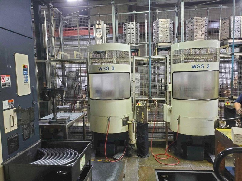 (2) Makino A66E HMC Cell, (1) 2003 &amp; (1) 2005 – Both Full 4th Axis, Pallet size  19.7″ x 19.7″, Pro 3 Control, Auto Pallet Changer, TSC