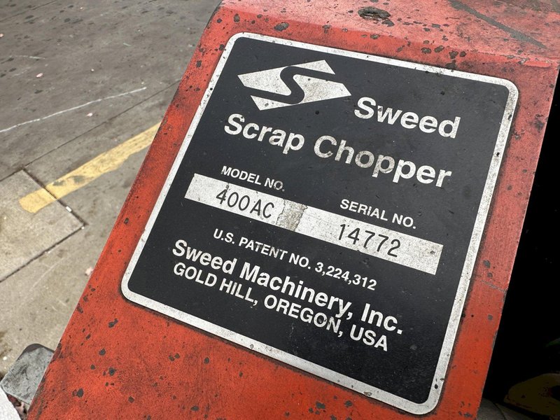 SWEED MODEL 400AC SCRAP CHOPPER: STOCK #77293