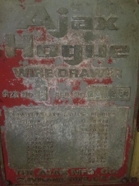 Ajax Model #8 In Line Wire Drawer