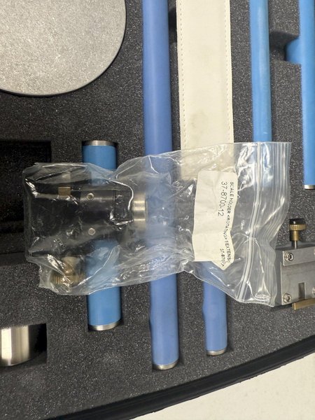 BRUNSON MODEL #6010 OPTICAL SCALE COMPONENTS, INCLUDING RULER AND LEVEL: YOBRO #24182