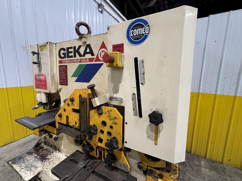 55 TON GEKA MODEL #55/A HYDRACROP HYDRUALIC IRONWORKER: STOCK #23215