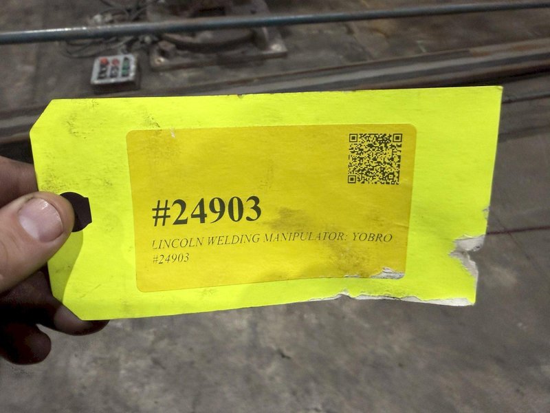 8' ARM X 6' HIGH OHIO POWERED WELDING MANIPULATOR, WITH LINCOLN WELDING ACCESSORIES: YOBRO #24903