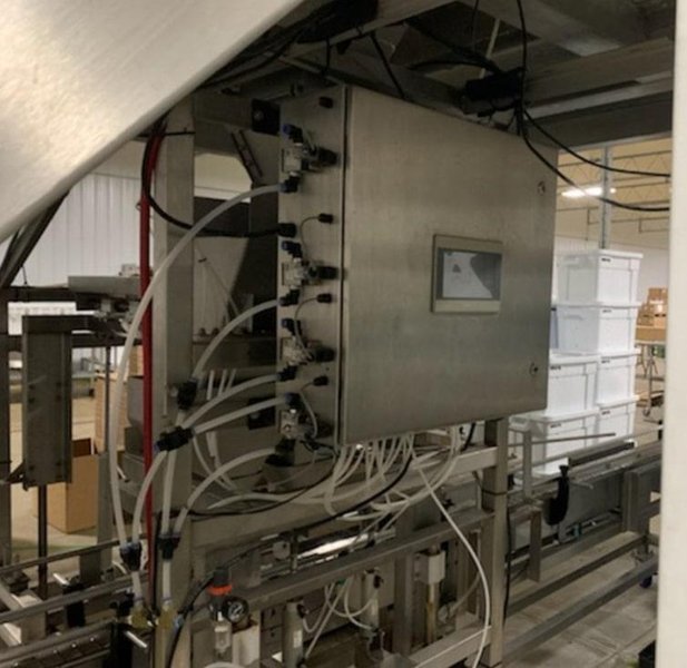 Ohlson 10 Head Scale System w Conveyor &amp; Mezzanine