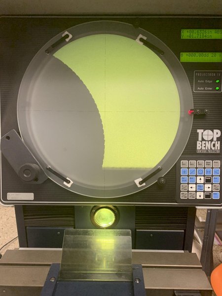 14" Optical Gaging Products (OGP) "Top Bench" Optical Comparator, s/n TB12061424.