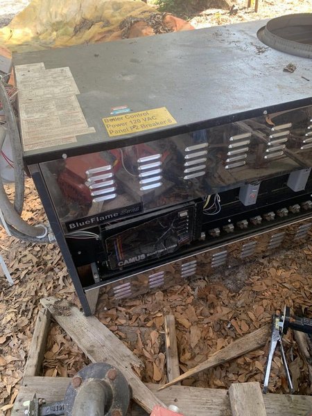 Camus Blue Flame Series BFNH-1950-OGI Natural Gas Boiler, 2018 – Manifolds, Pumps, and Headers Included