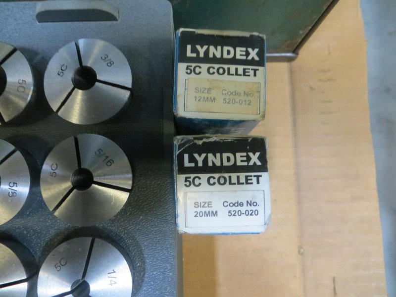 5C Collets w Storage Rack - Including Hardinge and Lindex- Auction Item