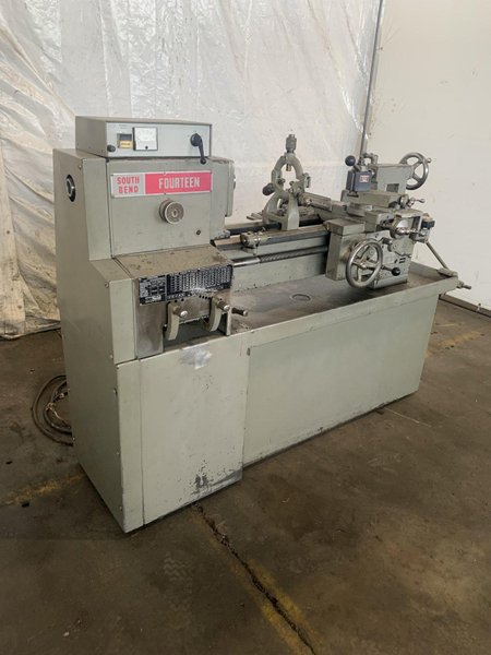14&quot; X 40&quot; SOUTH-BEND FOURTEEN ENGINE LATHE. STOCK # 0151024