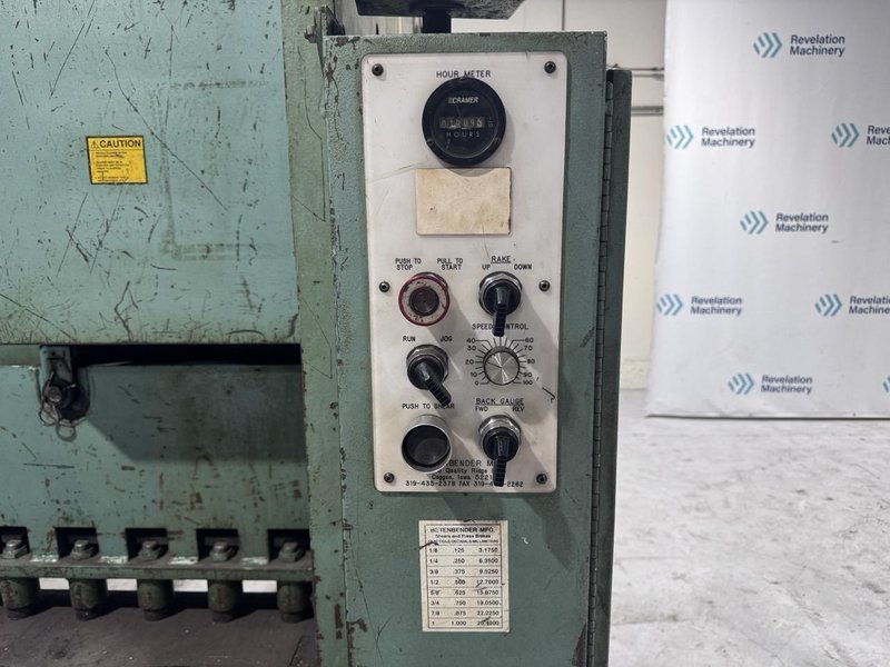 10’ X 3/8” Betenbender Hydraulic Shear, 1999 – Backgauge