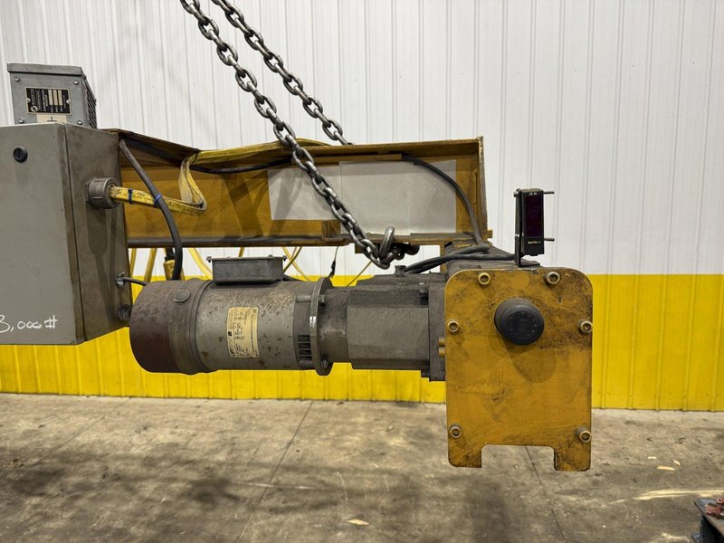 3 TON X 20' OSBORN SINGLE GIRDER CRANE W/ DETROIT HOIST: YOBRO #24536