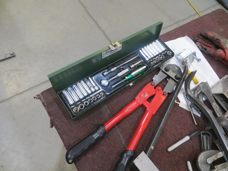 Heavy Duty 38&quot; x 38&quot; Cart Portable On Casters w Large Assortment of Hand Tools AND More!- Auction Item