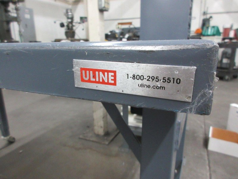 Uline Metal Rolling Work Table- Auction Item