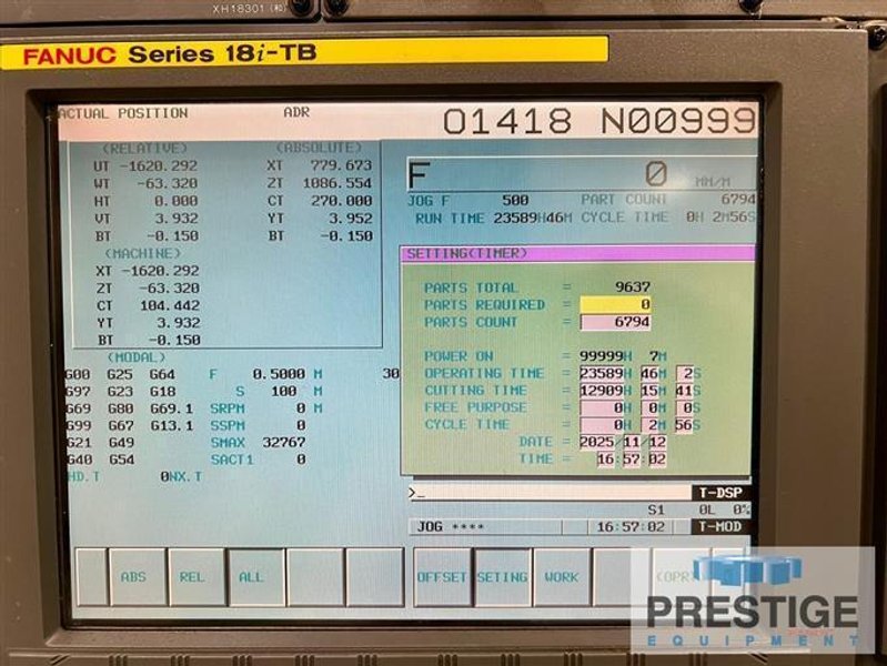 Okuma VTM-120YB 49&quot;/59&quot; 5-Axis CNC Vertical Turning Center