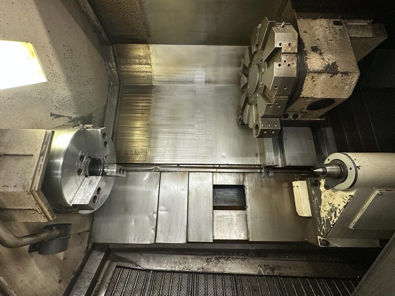 Hwacheon Hi-Tech 550B CNC Lathe, 2013 – 18″ Chuck, Tailstock, Chip Conveyor, Tool Presetter