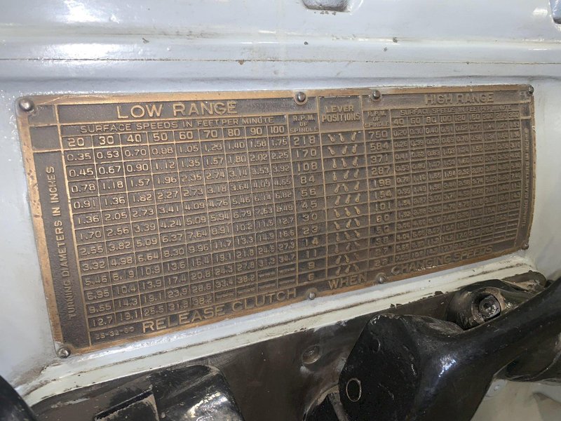 50&quot; X 72&quot; AXELSON MODEL 32 HEAVY DUTY ENGINE LATHE, 2.5&quot; HOLE: STOCK #13104