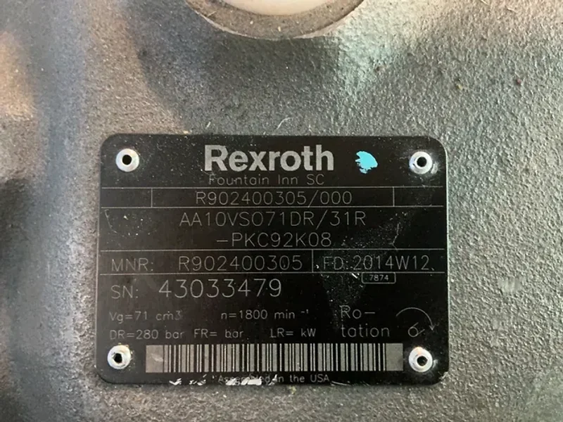 REXROTH AXIAL PISTON VARIABLE DISPLACEMENT PUMP   -  R902400305