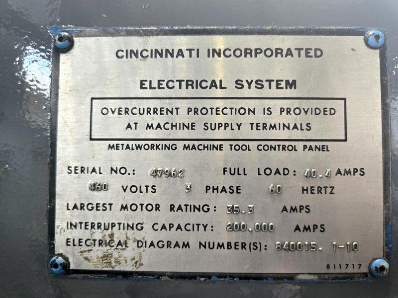 230 TON X 14' CINCINNATI 230AFX12 AUTOFORM HYDRAULIC PRESS BRAKE WITH UPGRADED CONTROL. STOCK # 0112226