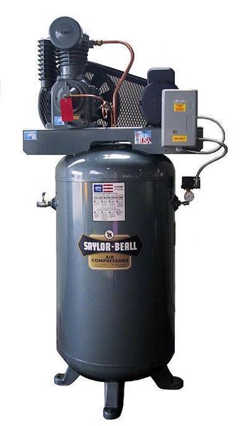 New 5 Hp Saylor-Beall Reciprocating Air Compressor