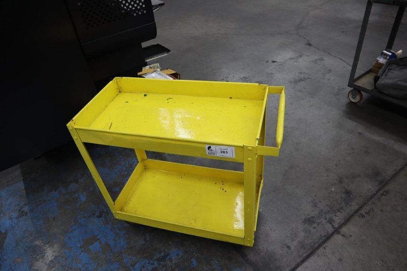 Metal Shop Cart with Lower Shelf- Auction Item