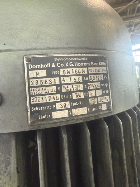 5' X 15" WEBO RADIAL ARM DRILL. STOCK # 0222126