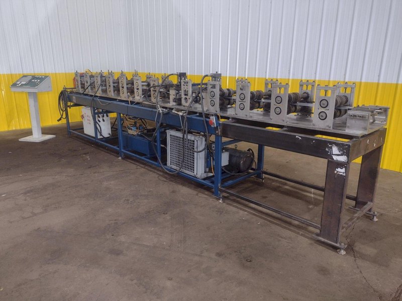 12 STAND X 10&quot; KNUDSON MODEL #KS-2468 STUD &amp; TRACK FRAMING ROLLFORMER, WITH AMS CONTROLS: STOCK #18942