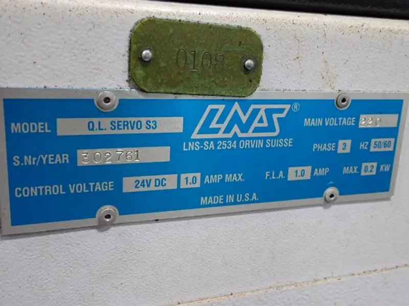Lns 63" Automatic Bar Feeder  - Q.l.servo S3