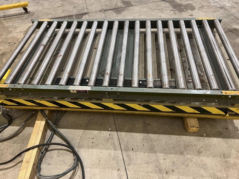 4,000 LB X 72" X 36" SOUTHWORTH MODEL #LS4-36 HYDRALUIC LIFT TABLE WITH ROLLER TOP: STOCK #20909