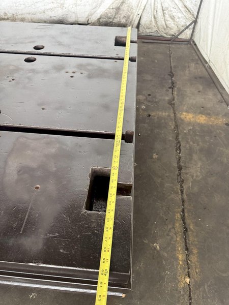 60" X 90" X 14" T-SLOTTED FLOOR PLATE. STOCK # 0632121