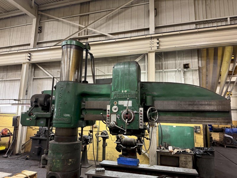 8&#039; X 19&quot; CARLTON RADIAL ARM DRILL. STOCK #1002325
