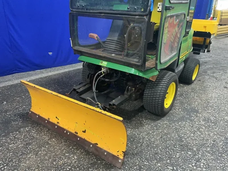 JOHN DEERE 54" BLADE 4WD TRACTOR W/SNOW PLOW &amp; SALT SPREADER  -  1435