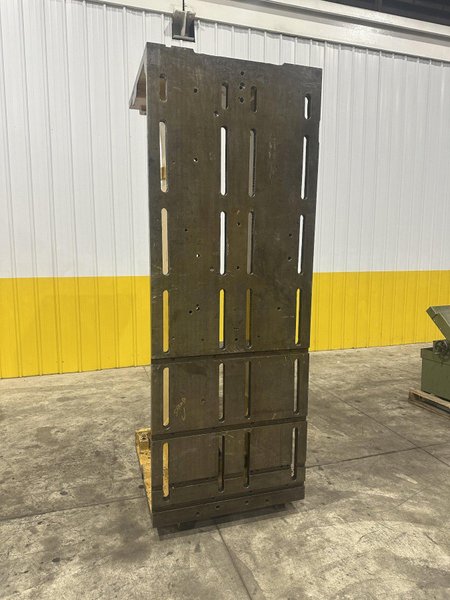 96" H X 36" W X 36" D PRECISION HIGH HEAVY DUTY SLOTTED ANGLE PLATE: STOCK #23016