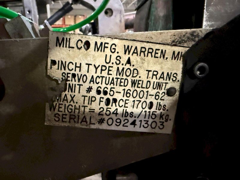 MILCO 665-16001-62 Pinch-Type Weld Gun USED – Tested