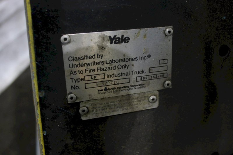 6000 LBS YALE  MODEL # GLCO60LCSBE077 FORKLIFT: STOCK #75900