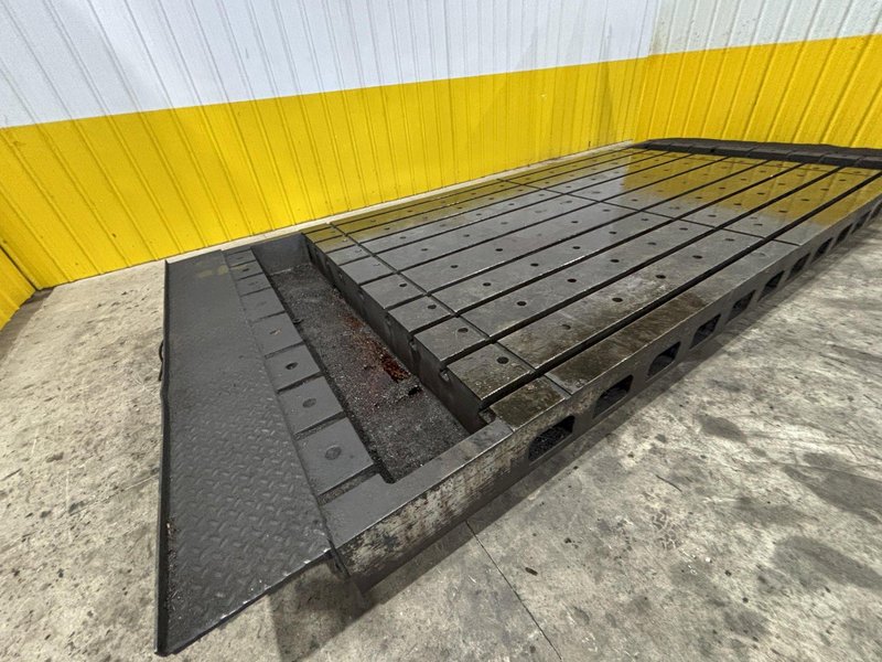209&quot; X 88&quot; X 22&quot; INGERSOL HEAVY DUTY STEEL T SLOT PRECISION TABLE LAYOUT PLATE: YOBRO #24018