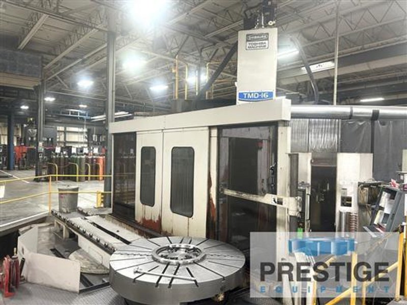 TOSHIBA TMD-16N 63&quot; CNC Vertical Boring Mill With Live Spindle, Pallet Shuttle