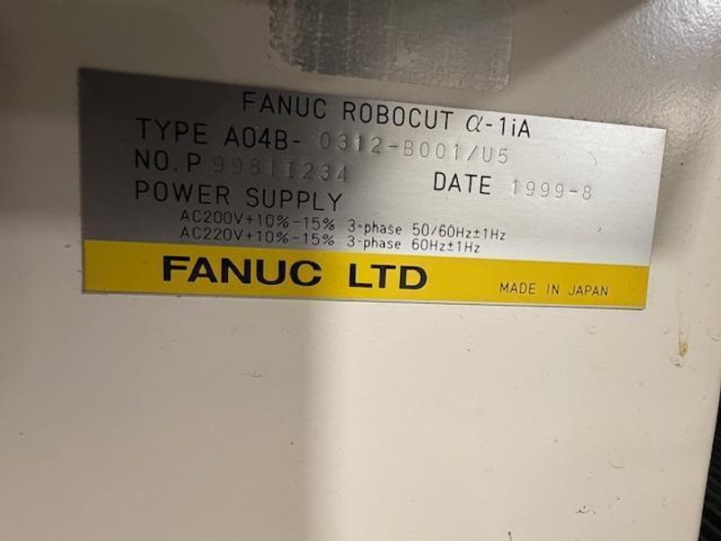 Fanuc 1iA-S/AWF CNC Wire EDM - Auction Item