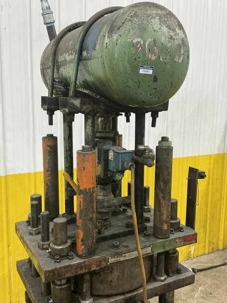 12 TON PNEUPOWR AIRAM MODEL #4P12 PNEUMATIC PRESS 3” STROKE: YOBRO #24862