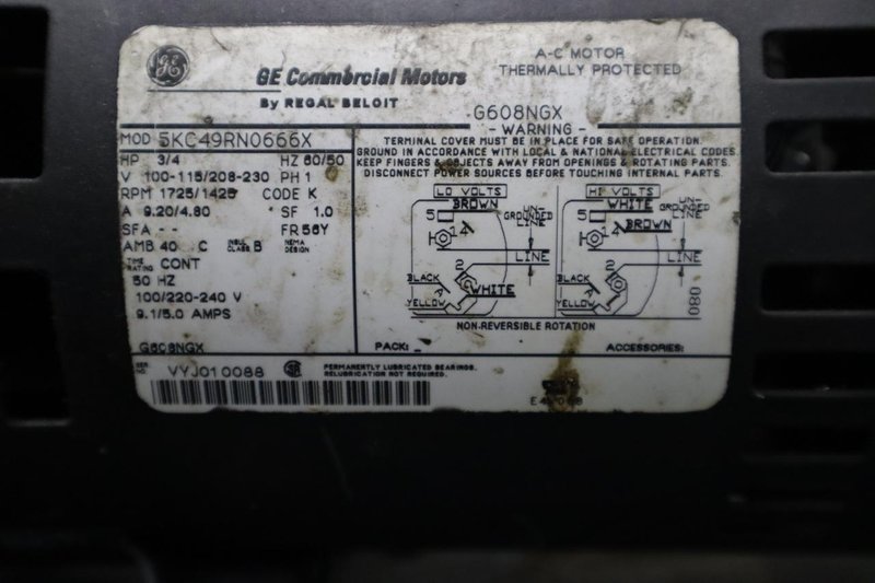 Vac-U-Lok Vacuump Pump System, 3/4 HP, Portable on Cart, SINGLE PHASE- Auction Item