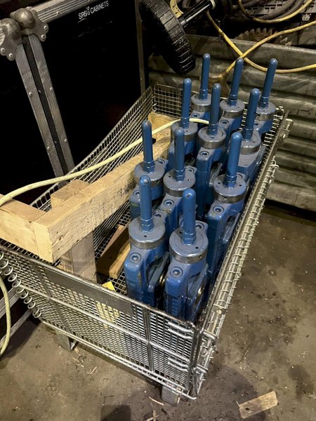 (10) YODER M1.5&quot; ROLLFORMER OUTBOARD SUPPORT STANDS : STOCK #16993