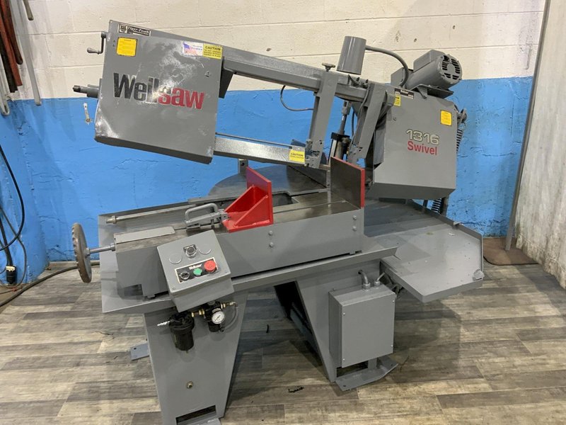 13" X 16" WELLSAW MITERING HORIZONTAL BANDSAW: STOCK #81171