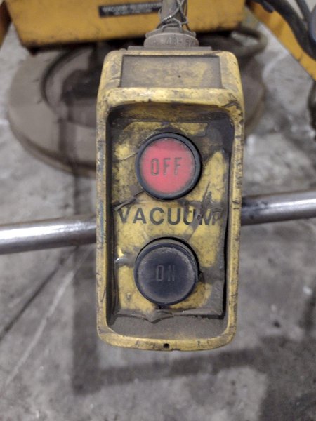 2,000 LBS ANVER LIFT MODEL #VP-1 VACUUM SHEET LIFTER: STOCK #23687