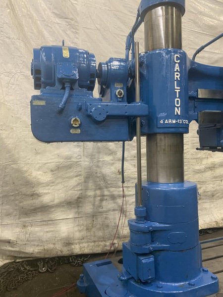 4' X 13" CARLTON RADIAL ARM DRILL: STOCK #80736